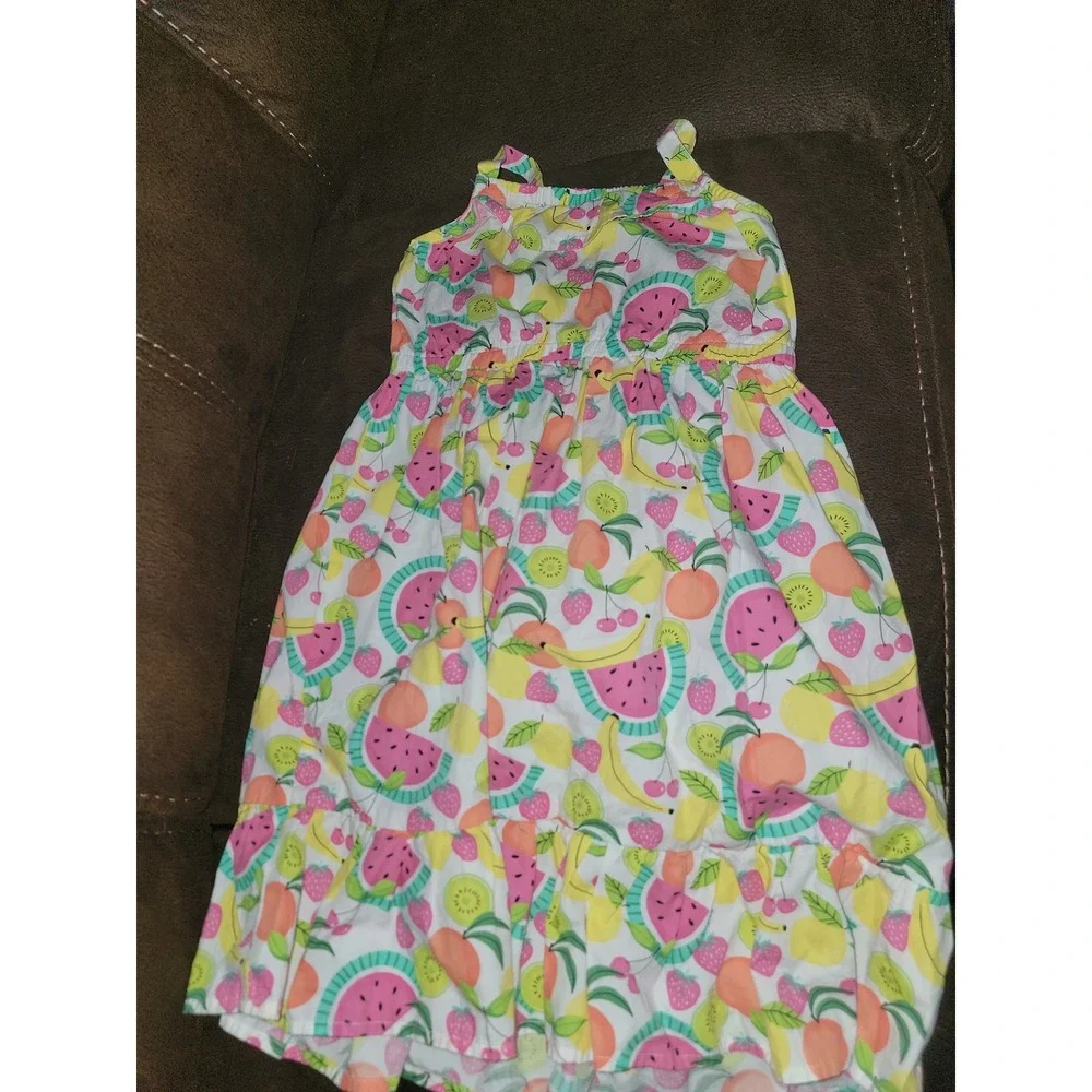 Gymboree‎ festive fruit watermelon lemon kiwi strawberry dress size 8